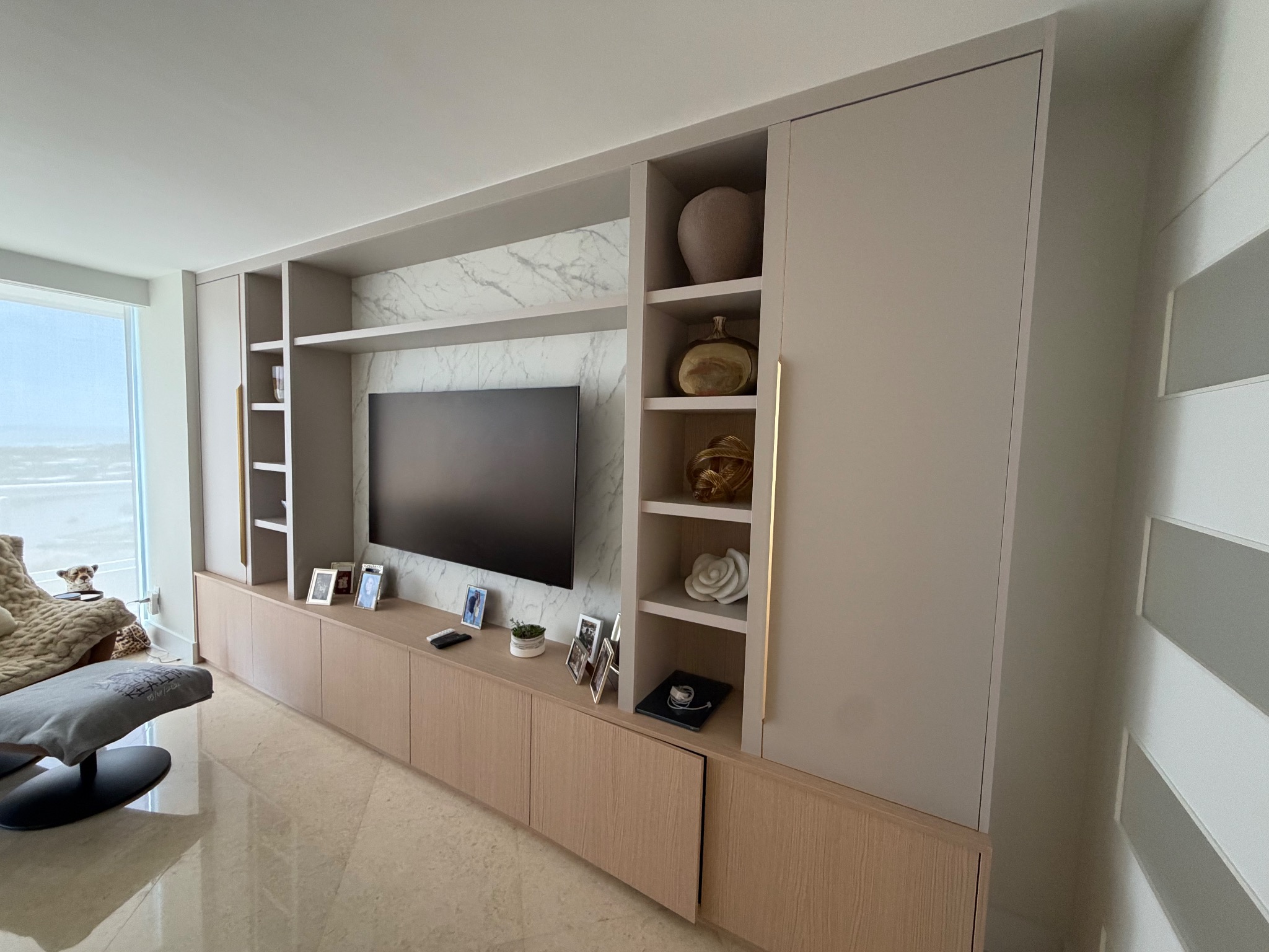 Luxury custom TV wall unit